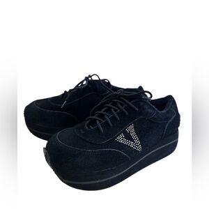 Volatile  Expulsion Black Suede Women Sneakers